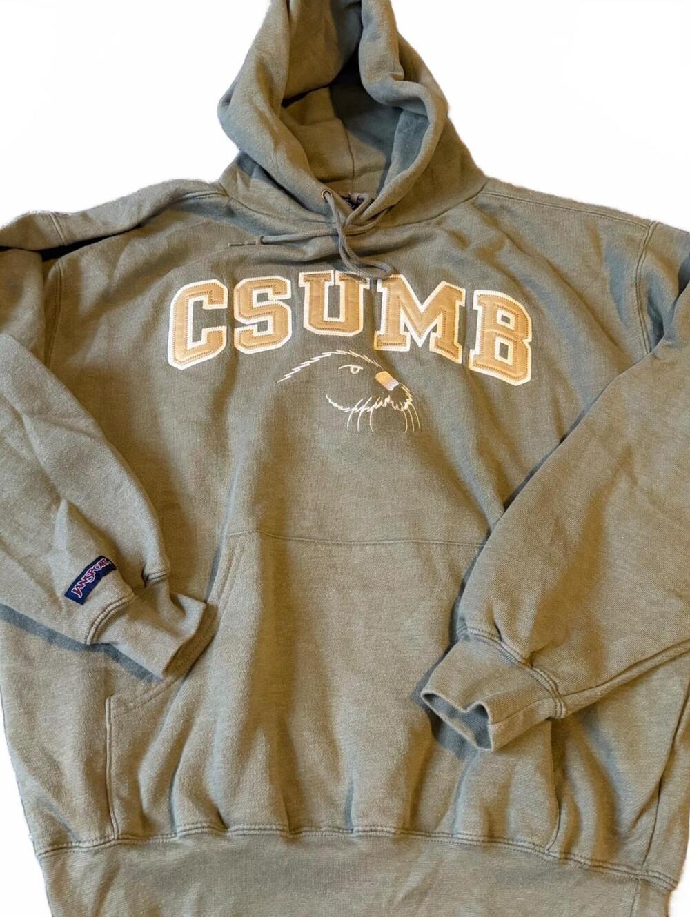 Jansport CSUMB Cal State Monterey Bay Olive Green Hoodie Size Large College